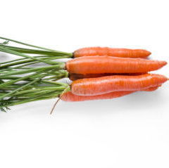 Delicious carrot on a white background