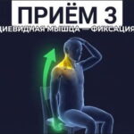 держась за стул поднимать плечо