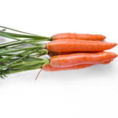 Delicious carrot on a white background