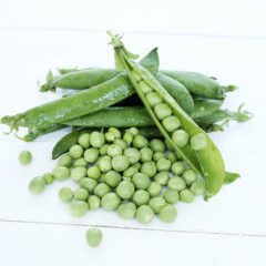 Green peas on the table